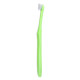 Orthodontic toothbrush with a bundle and a small head, Green